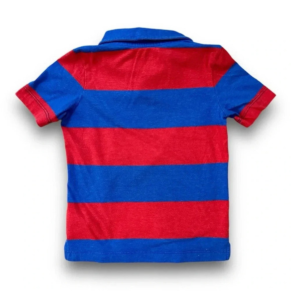 OshKosh B’gosh | Wide Striped Polo Shirt (3T) ♥️💙 - Picture 2 of 3